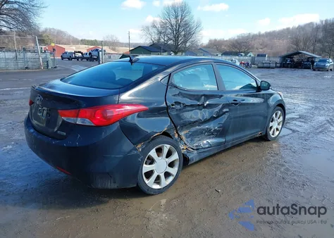 2012 Hyundai Elantra Limited (Ulsan Plant) from USA, damaged, VIN KMHDH4AE3CU191367